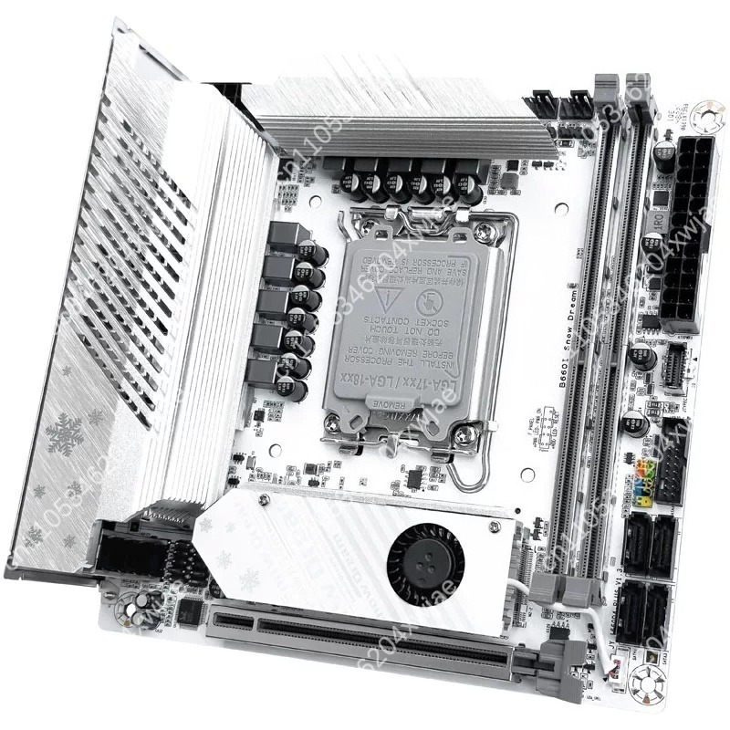Lga 1700 Ddr5 Itx Motherboard - Motherboard Itx Putih B760 Lga1700 Mendukung