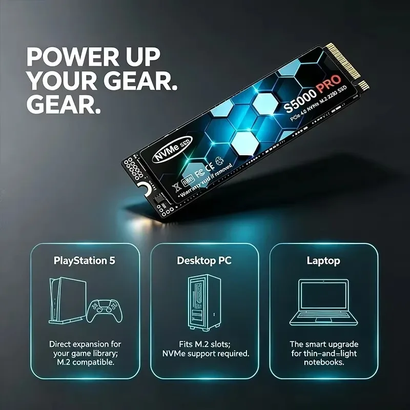 SSD M.2 S5000 PRO baru, kapasi - M.2 Nvme 4Tb Pcie 4.0 Ssd ulasan dan harga