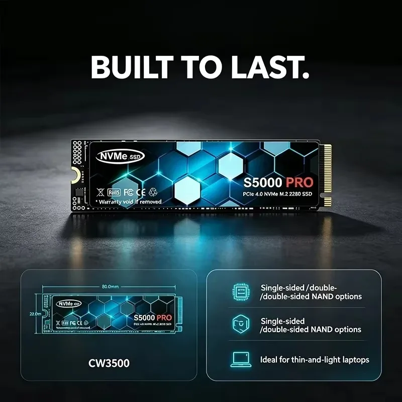 SSD M.2 S5000 PRO baru, kapasi - M.2 Nvme 4Tb Pcie 4.0 Ssd ulasan dan harga
