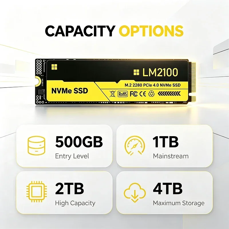 Hard Disk SSD M.2 LM2100 baru, - M.2 Nvme 4Tb Pcie 4.0 Ssd ulasan dan harga