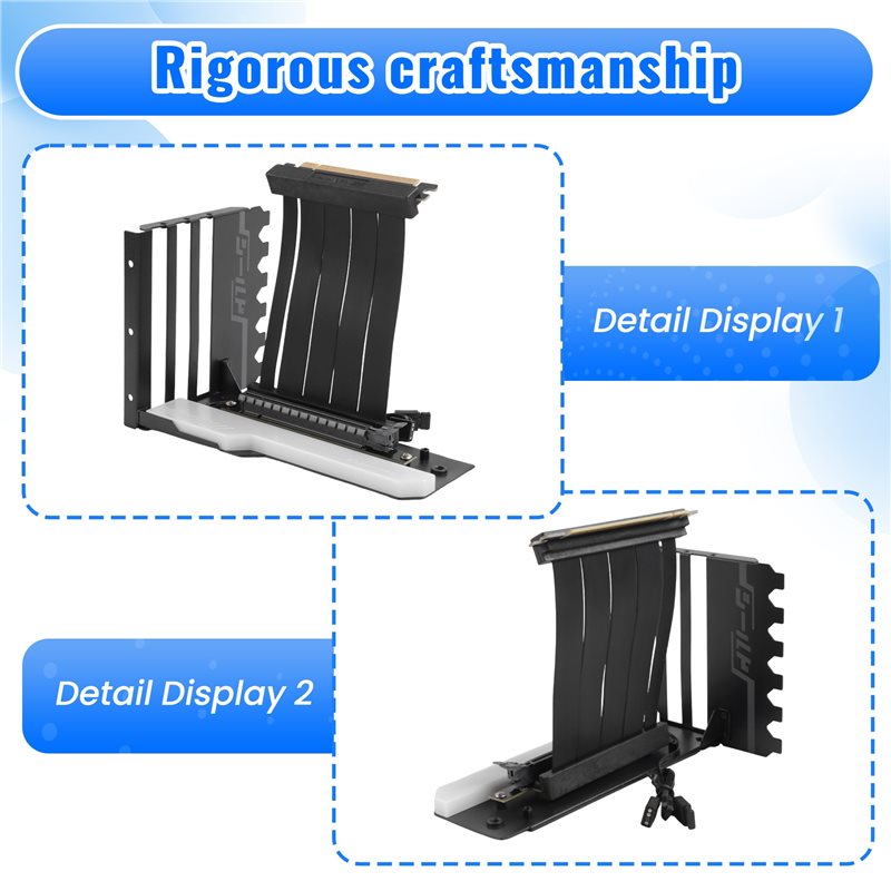 Braket Pemasangan GPU Vertikal - Pcie 4.0 X16 Riser Cable 90 Degree ulasan dan harga