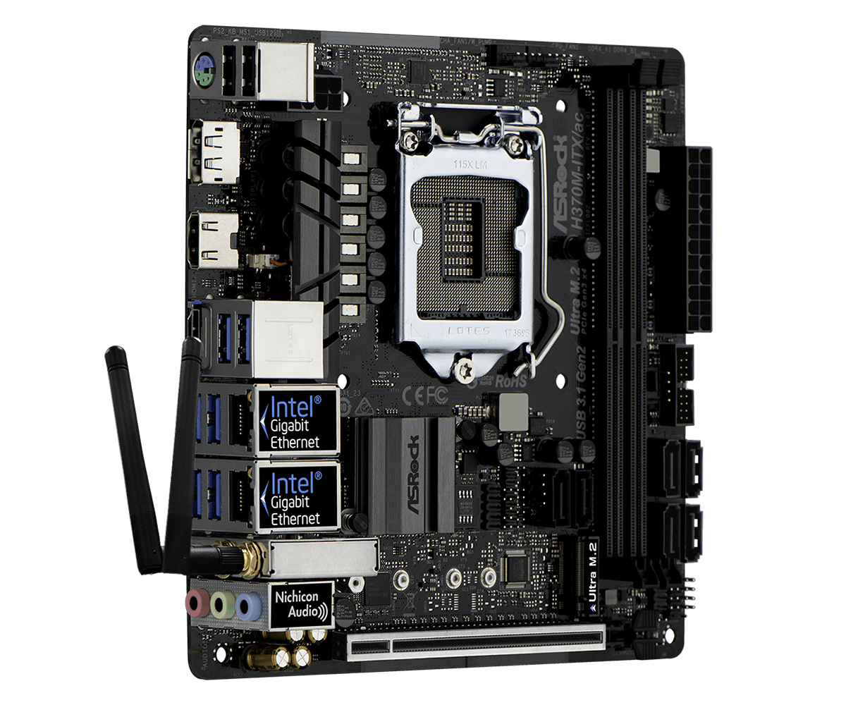 ASRock H370M-ITX/ac Mini-ITX m - B650 Itx Motherboard Wifi ulasan dan harga