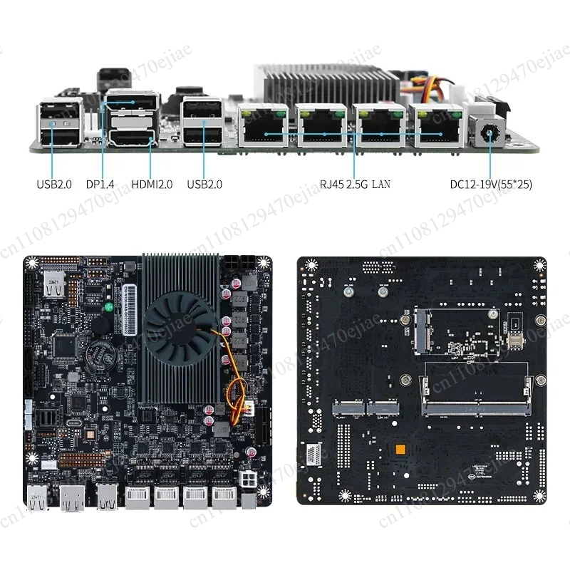 Papan Induk NAS 6-Slot N100 Mi - Nas Motherboard N100 6 Sata ulasan dan harga