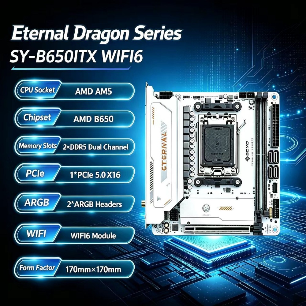 SY-B650ITX WIFI6, Papan Induk  - B650 Itx Motherboard Wifi ulasan dan harga