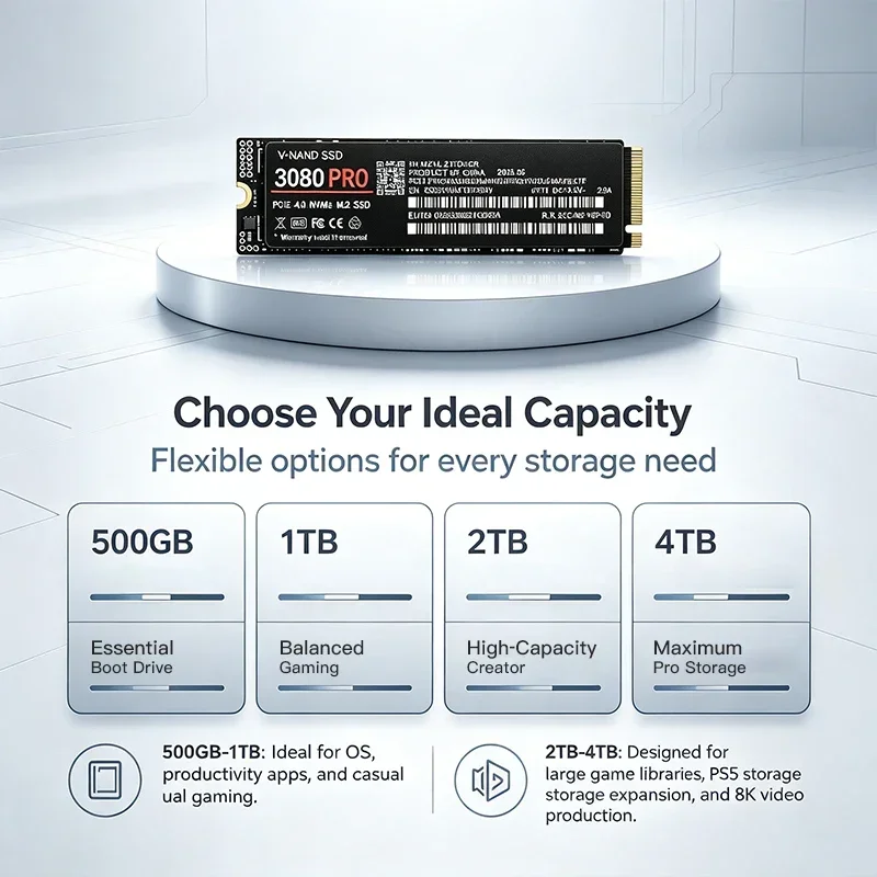 SSD Internal 3080 PRO 500GB 1T - M.2 Nvme 4Tb Pcie 4.0 Ssd ulasan dan harga
